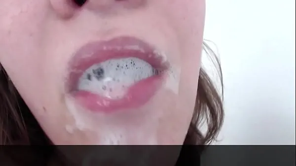 XXX BBW Blows HUGE Spit Bubbles Deepthroat Dildo top Video