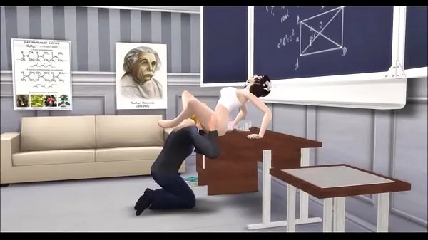 XXX سب سے اوپر کی ویڈیوز Chemistry teacher fucked his nice pupil. Sims 4 Porn