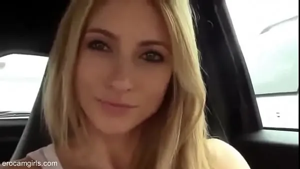 XXX Blondy hot girl gone wild and Masturbating in the car Top-Videos