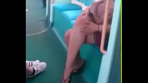 XXX Candid Feet in Flip Flops Legs Face on Train Free Porn b8 top video's