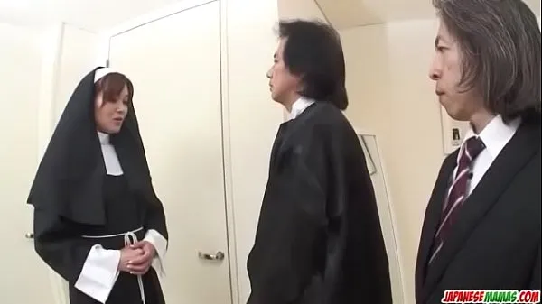 XXX سب سے اوپر کی ویڈیوز First hardcore experience for Japan nun, Hitomi Kanou