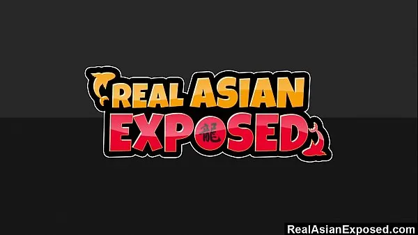 XXX RealAsianExposed - Two Asian hotties dildo fuck each others wet pussies top Videos