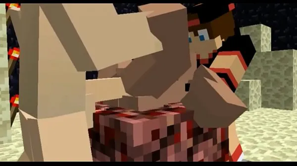 XXX Minecraft porno sexo en grupo animado mejores videos