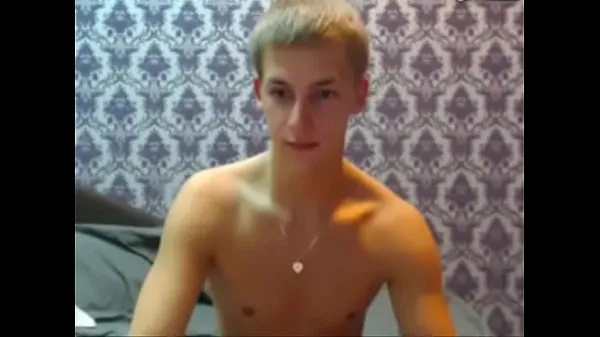XXX sexy blond boy stroke on cam top videa