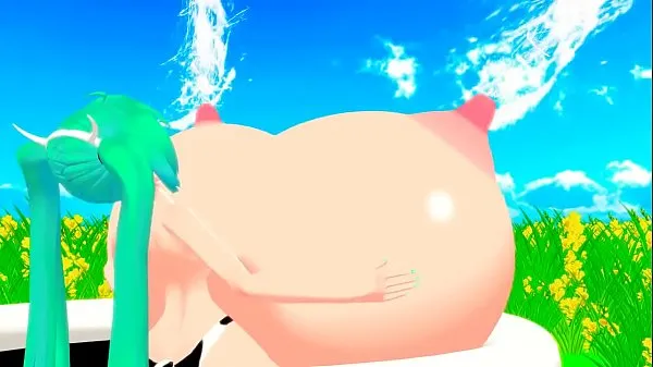 XXX سب سے اوپر کی ویڈیوز Hatsune Miku Milk Sweetness and Huge Boobs by Cute Cow