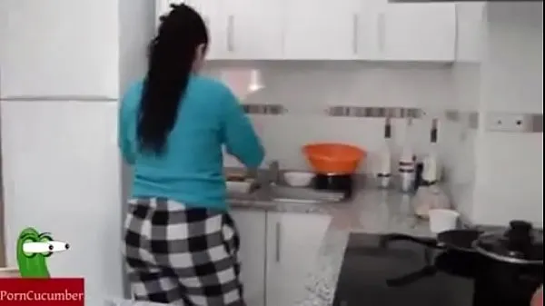 XXX Hot Wife Fuck Hard by Husband- Latest Kitchen Sex top Video