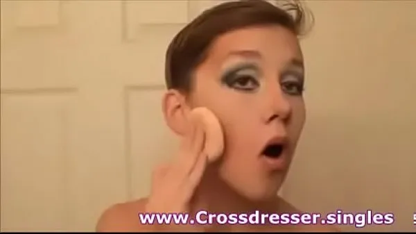 XXX Teen crossdresser boy to girl transformation toppvideoer
