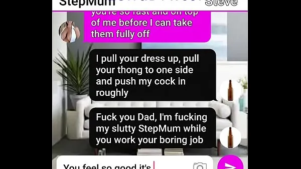 XXX Text roleplay Mum has deep sofa fuck with StepSon热门视频