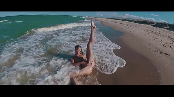 XXX ASS DRIVER XXX - Naked Russian nudist girl Sasha Bikeyeva on on the public beaches of Valencia top Videos
