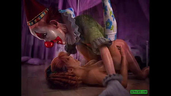 XXX A Taste of Clown Cum. 3D Horror Porn suosituinta videota