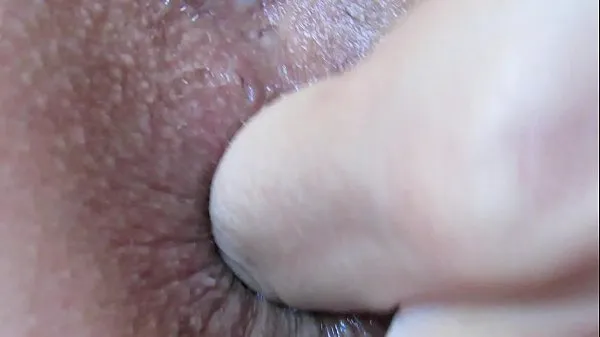 XXX Extreme close up anal play and fingering asshole Video teratas