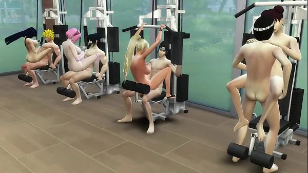 XXX Hinata, Sakura, Ino and Tenten Fucked Doing Exercises Erotic Costume Hot Wives suosituinta videota