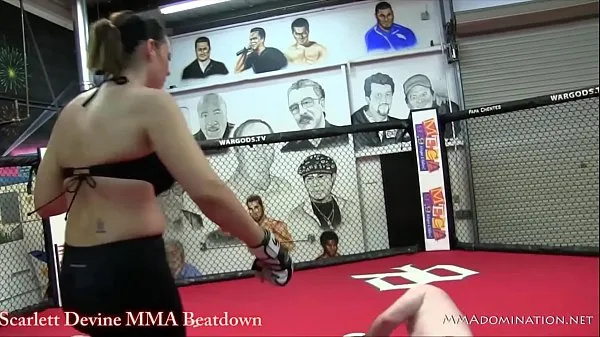 XXX سب سے اوپر کی ویڈیوز Scarlett Devine Mixed Martial Arts Femdom Beatdown