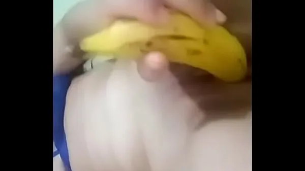 XXX Catherine Osorio playing with Banana toppvideoer