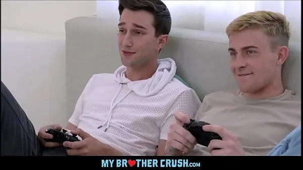 XXX Two Cute Twink Step Brothers Have Sex During Video Game Session toppvideoer