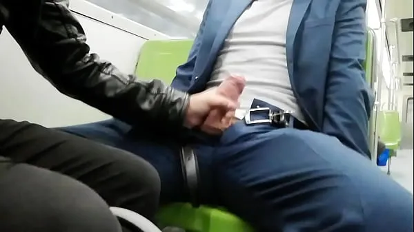XXX سب سے اوپر کی ویڈیوز Cruising in the Metro with an embarrassed boy