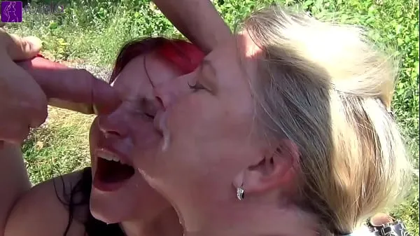 XXX A teeniel and a milf were splashed and pissing on in public! Chapter 2 top Videos