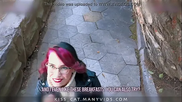 XXX KISSCAT Love Breakfast with Sausage - Public Agent Pickup Russian Student for Outdoor Sex热门视频