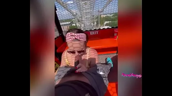 XXX State fair slut sucks dick on the Ferris wheel top videa
