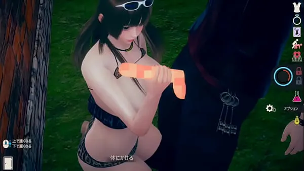 XXX Personality lethargy but nogusa] AI 〇 woman play video (Hime cut big breasts Himeko edition) uninhabited island life system real 3DCG eroge [hentai game najboljših videoposnetkov