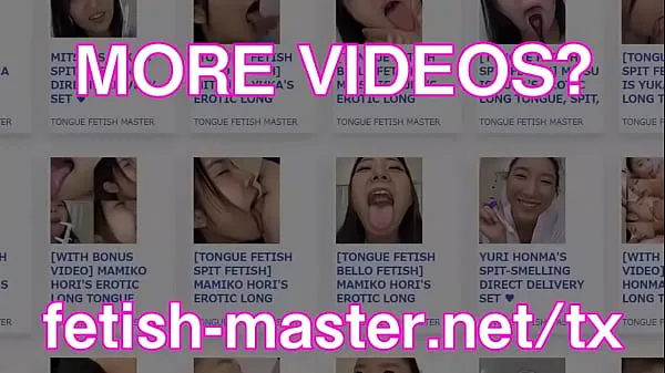 XXX Japanese Asian Tongue Spit Fetish suosituinta videota
