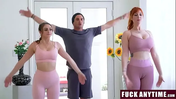 XXX FuckAnytime - Yoga Trainer Fucks Redhead Milf and Her as Freeuse - Penelope Kay, Lauren Phillips suosituinta videota