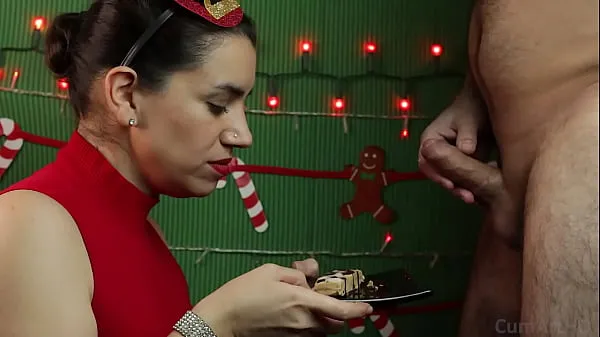 XXX Merry Christmas! Let's celebrate with cum on food najlepsze filmy