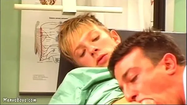 XXX Horny gay doc seduces an adorable blond youngster top videa