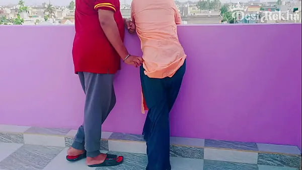 XXX Outdoor terrace sex with sister-in-law | doggy style hard fuck hindi audio शीर्ष वीडियो