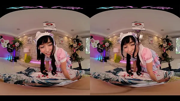 XXX Big titty Asian hottie lets you watch her masturbate in VR Video hàng đầu