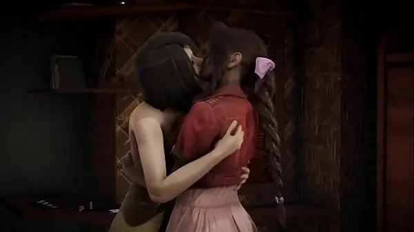 XXX Final fantasy Rinoa x Aerith threesome bisexual en iyi Videolar