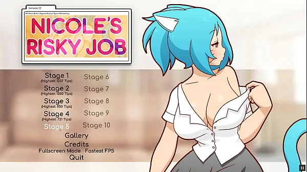 XXX Nicole Risky Job [sex games] Ep.4 hot milf with blue colored hair is doing camshow วิดีโอยอดนิยม
