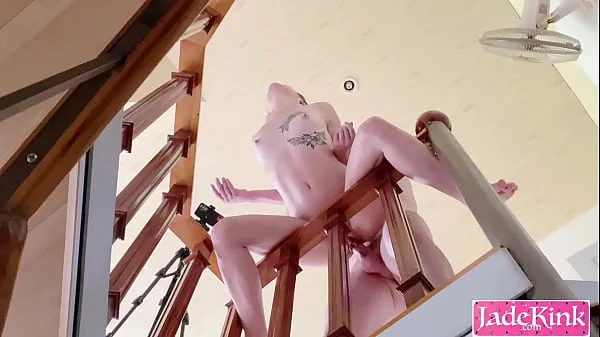 XXX View from below staircase fuck and headstand cum shot mejores videos