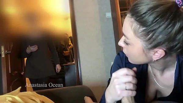 XXX My stepmom catched me giving a blowjob to my boyfriend. We were talking and she watched how I suck and he cum on my face أفضل مقاطع الفيديو