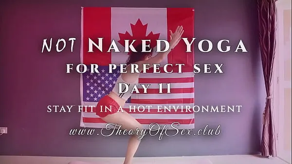 XXX My body got little bit shake from exercises for abs :) Day 11 of not naked yoga Video teratas