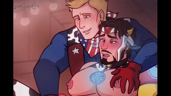 XXX Iron man x Captain america - steve x tony gay milking masturbation cow yaoi hentai najlepsze filmy