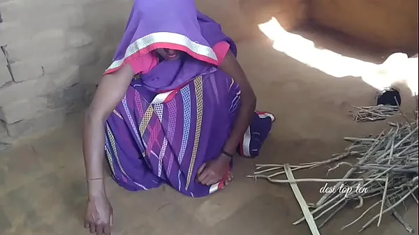 XXX Husband enjoyed full masti with wife in purple saree real Indian sex video real desi pussy top videa