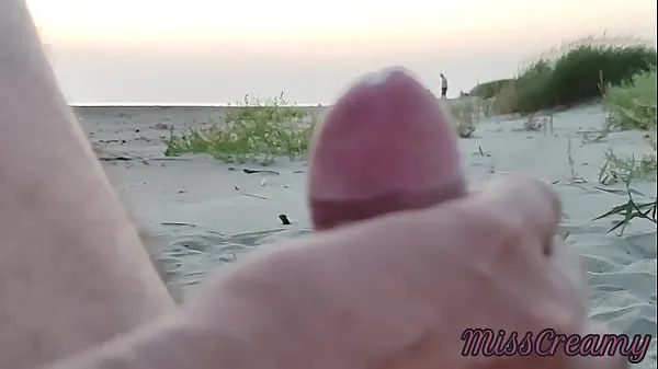 XXX French teacher amateur handjob on public beach with cumshot Extreme sex in front of strangers - MissCreamy top Videos