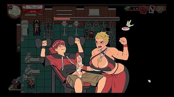 XXX Spooky Milk Life [ Taboo hentai game PornPlay] Ep.23 femdom handjob at the gym en iyi Videolar