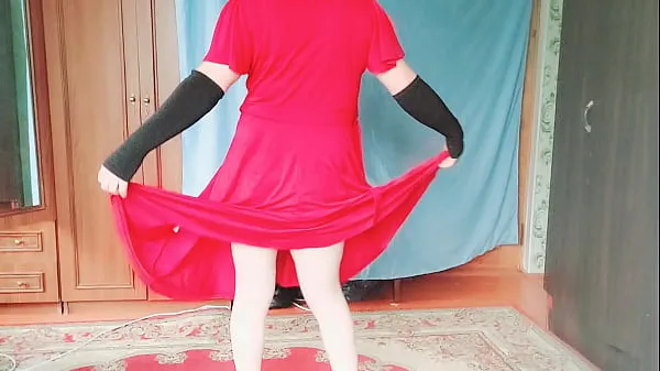 XXX18 無修正 女装家 ママのドレス ダンス ヌード ストリップショー ホットなお尻 ブロンド 赤毛 自家製トップビデオ