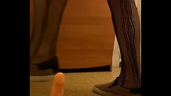 XXX Femboy sit on the big dick toys cross dress, sissy slut Russian anal toppvideoer
