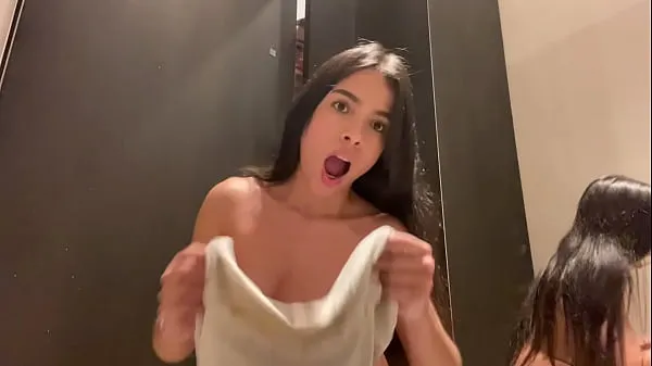 XXX They caught me in the store fitting room squirting, cumming everywhere suosituinta videota