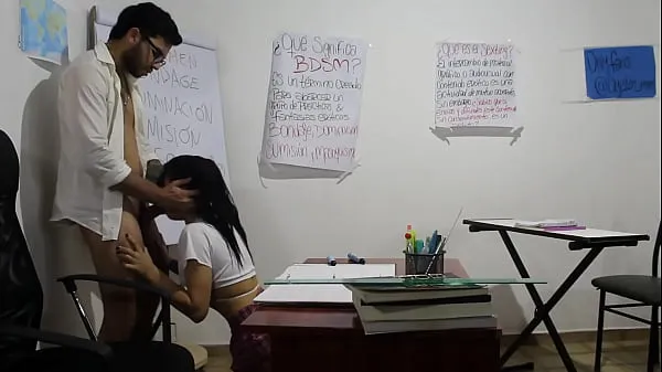XXX سب سے اوپر کی ویڈیوز Teacher Whipped and Fucked Petite Student for her to Pass Exam
